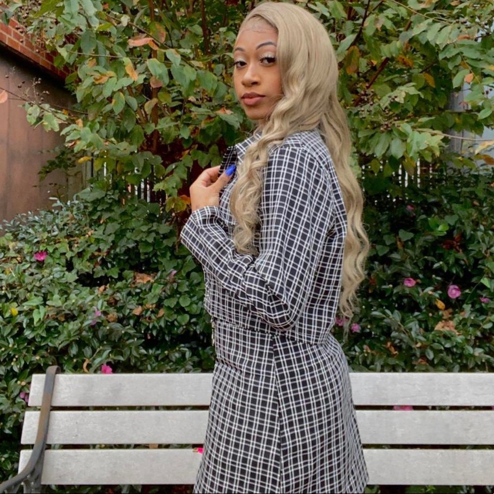 Plaid school vibe outfit